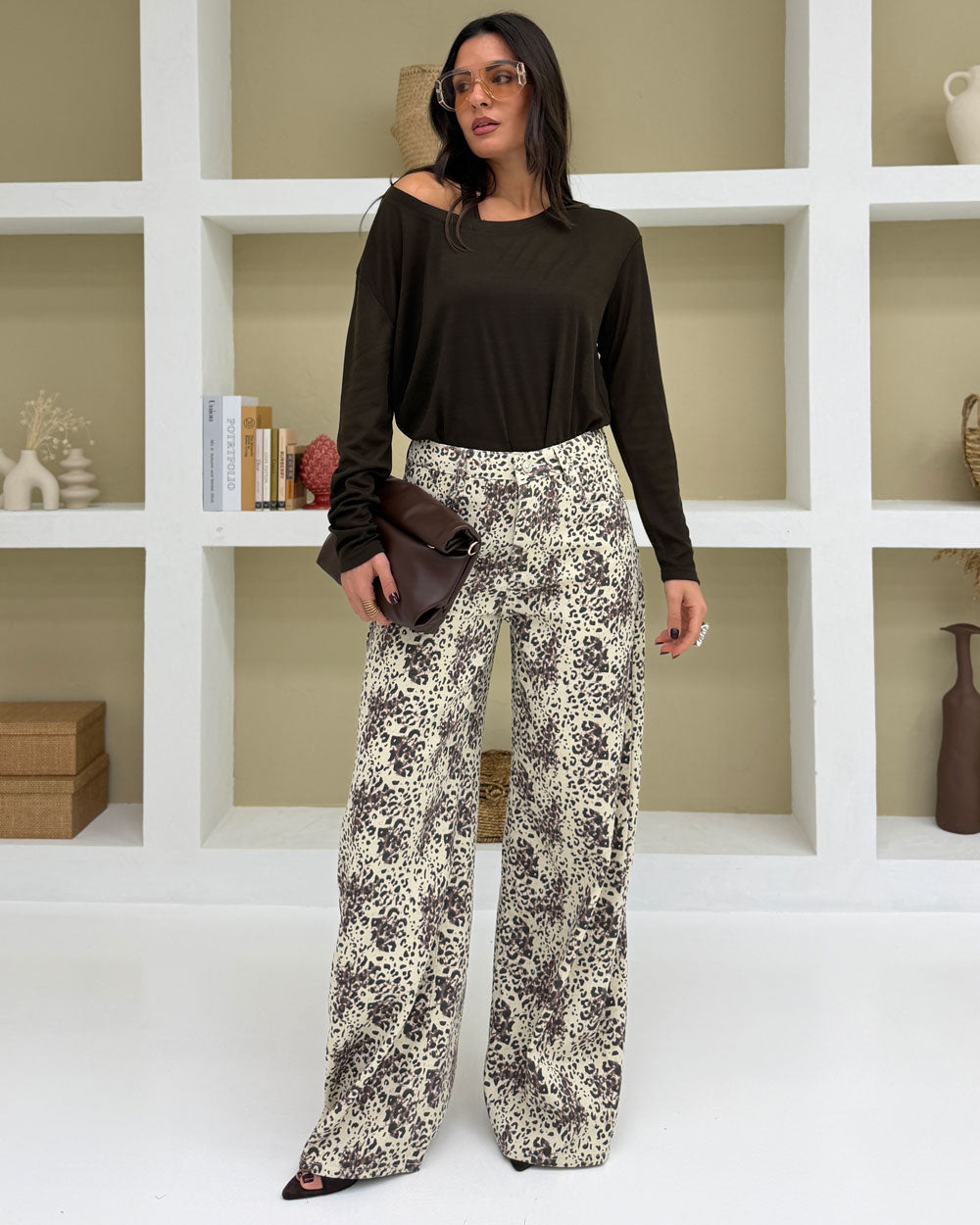 Pull doppio Haley Marrone