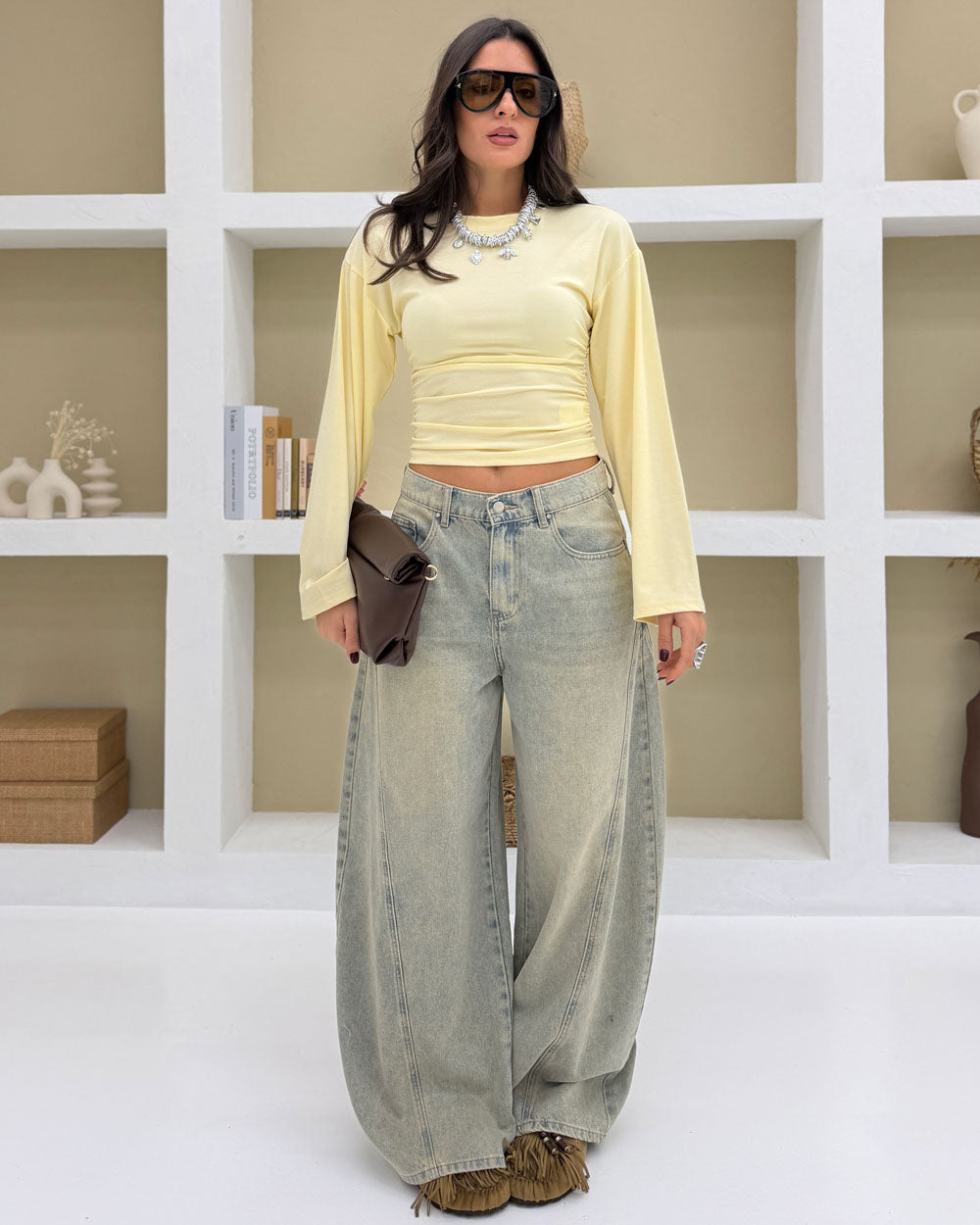 Borsa Postina Marrone