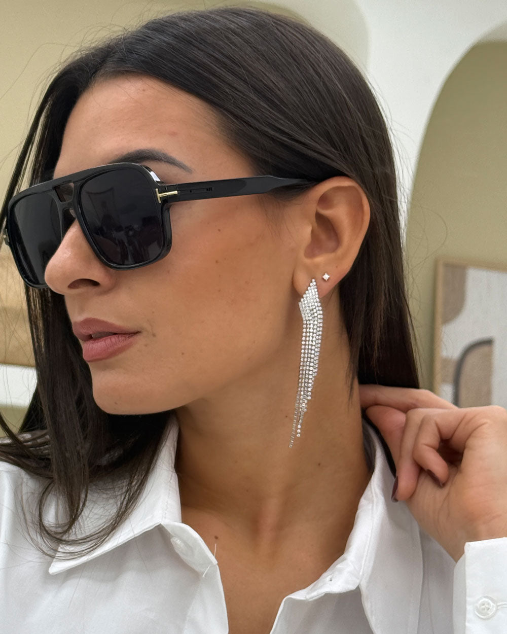 Orecchini Crociera chic Argento