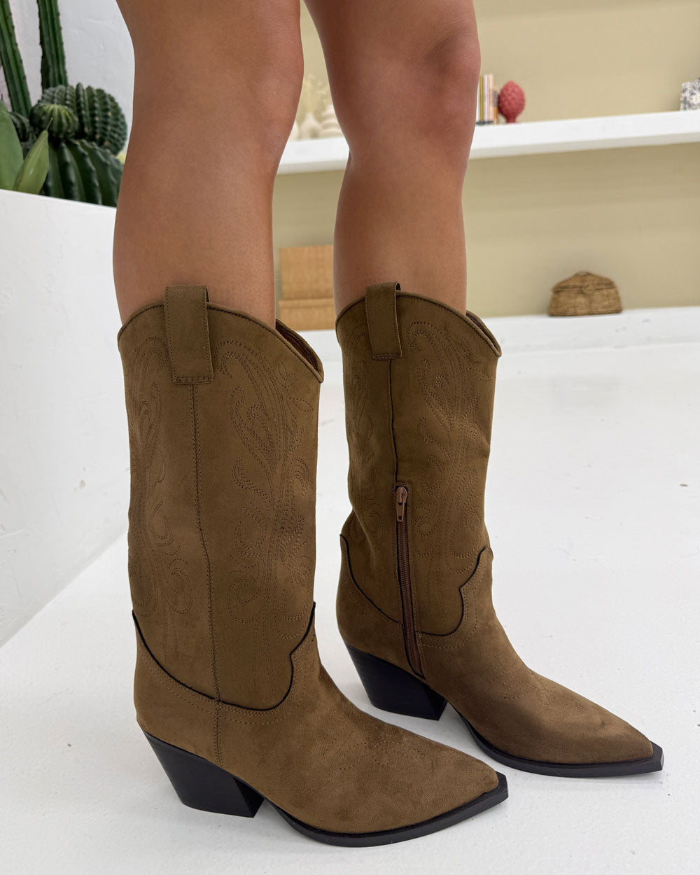 Texano ricami CORINA Camel