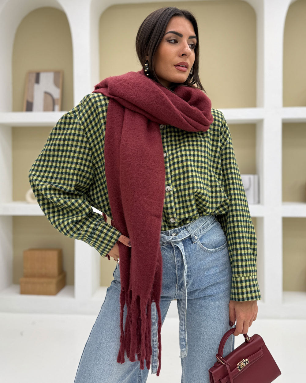 Sciarpa LL02 Bordeaux