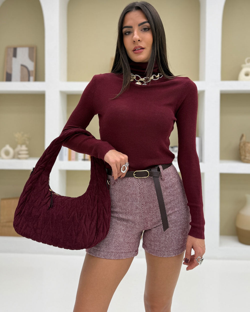 Dolcevita 6% lana Bordeaux