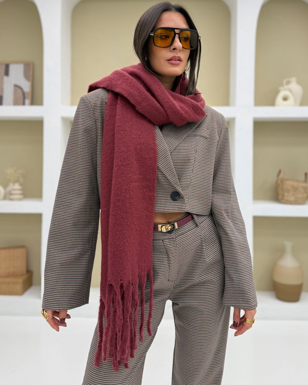 Sciarpa LL02 Bordeaux