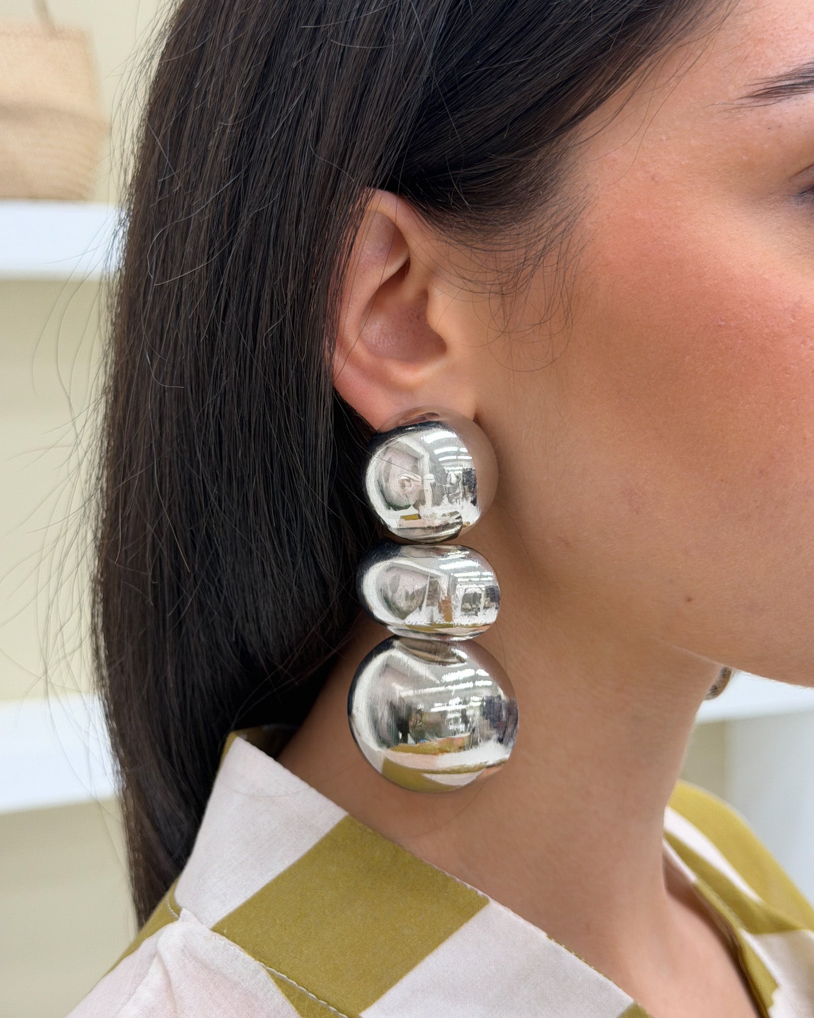 Orecchini maxi bomb Argento