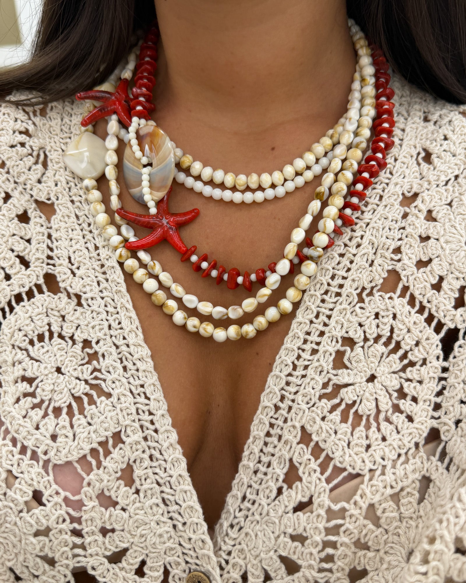Collana marea Rosso