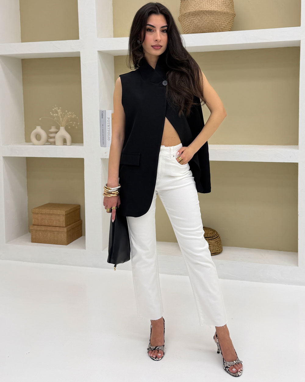Jeans Straight Bianco 9470