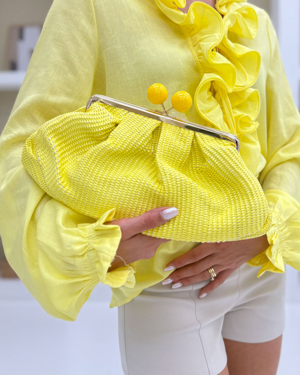 Borsa Cherry Giallo