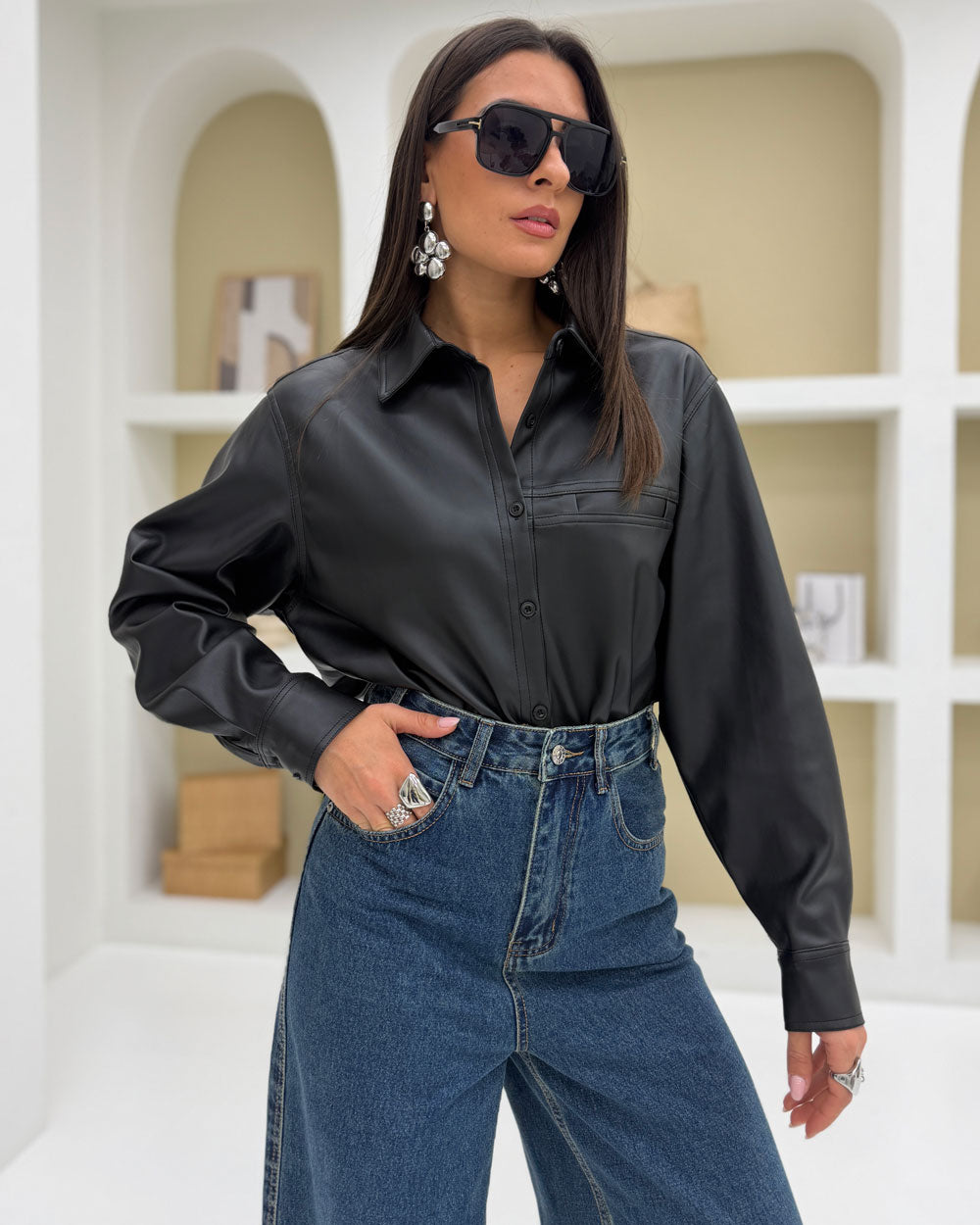 Camicia\Giacca eco Nero