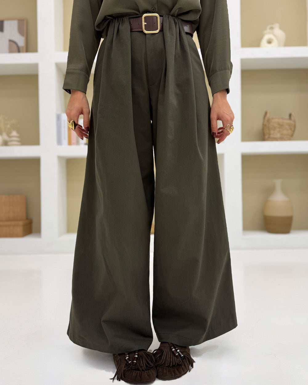 Pantaloni cintura 2610 Verde