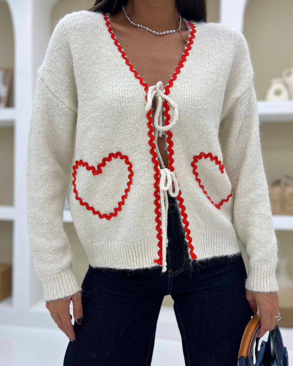 Cardigan LOVE Beige