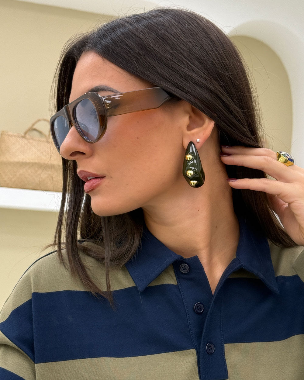Orecchini Tania Verde