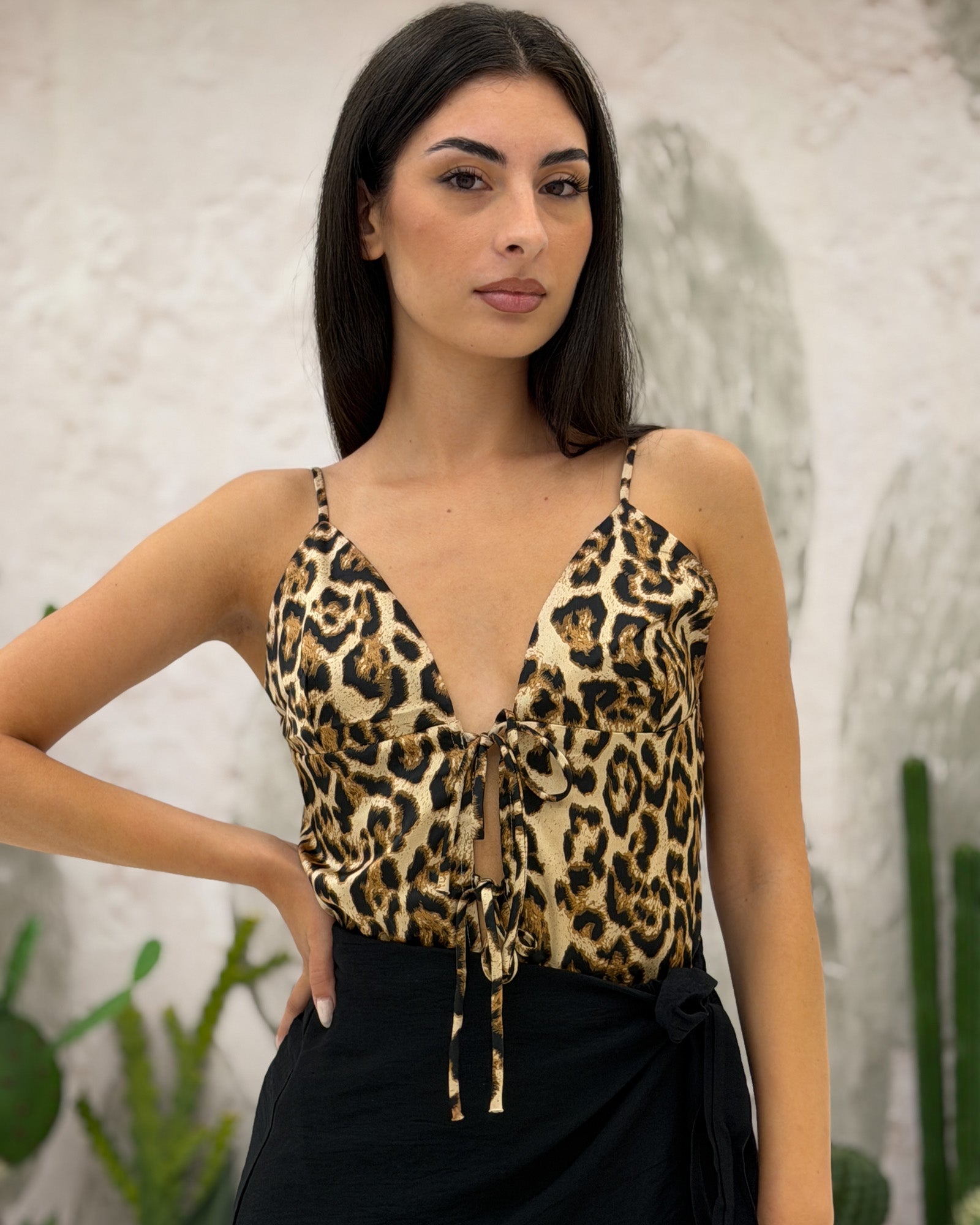 Canotta fiocchi Animalier