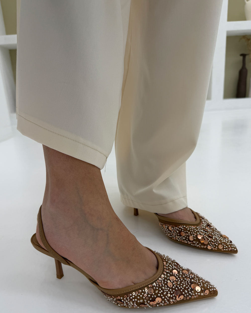 Slingback Cindarella Beige