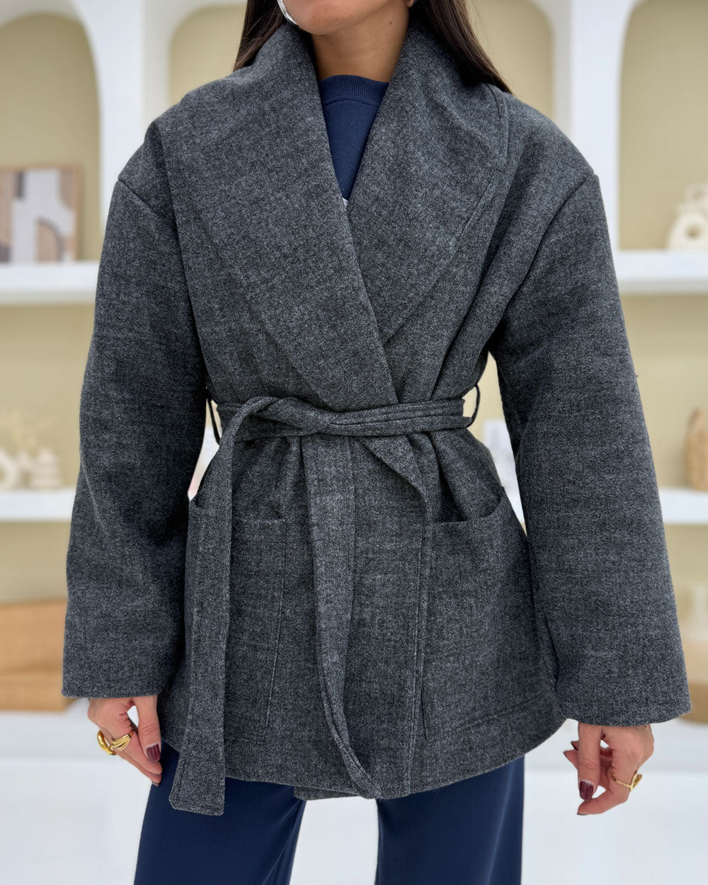 Cappotto corto DAD Grigio