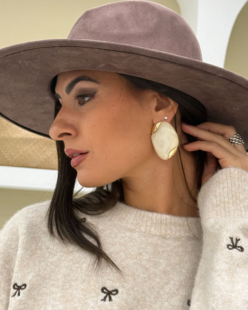 Orecchini Rosy Bianco