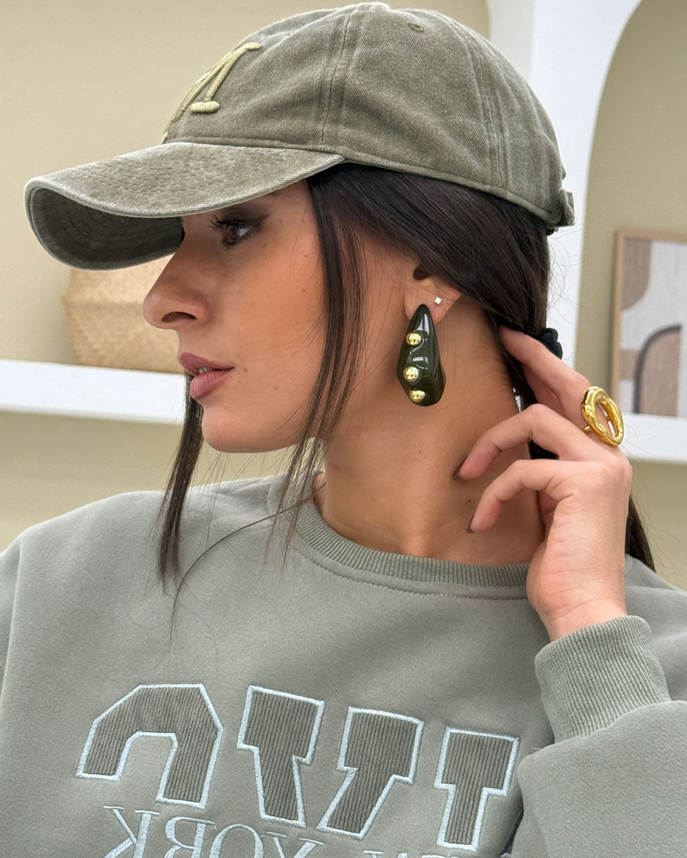 Orecchini Tania Verde