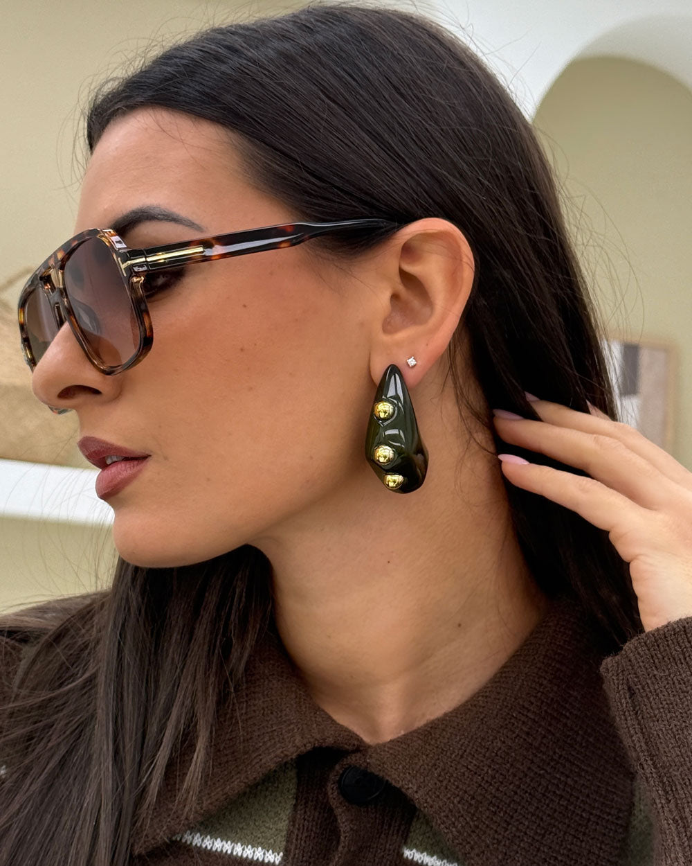 Orecchini Tania Verde