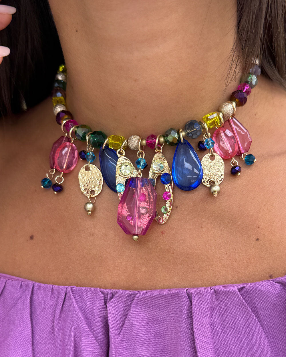 Collana girocollo Multicolor