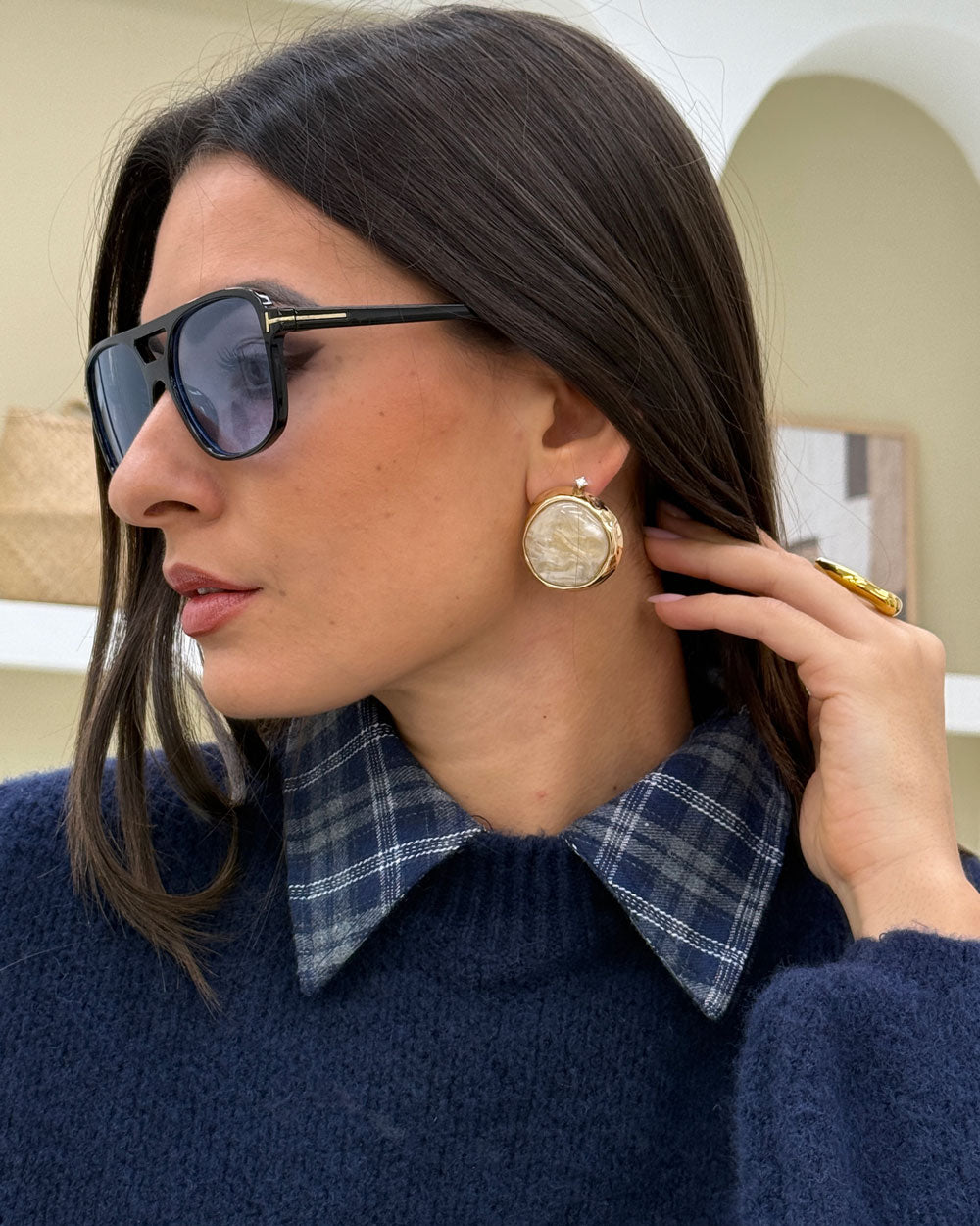 Orecchini Kim Bianco