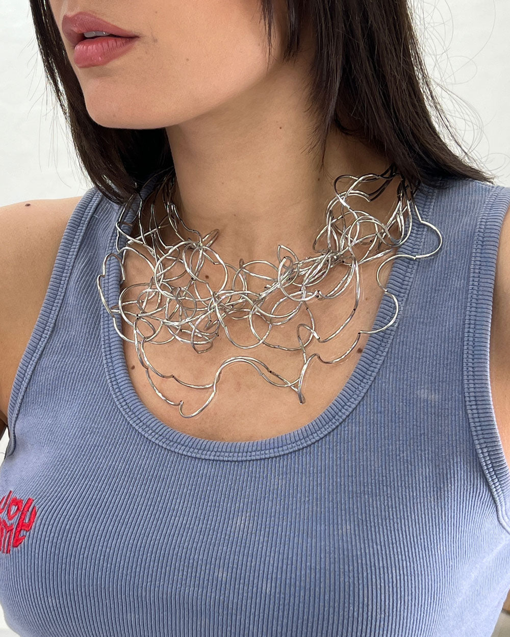 Collana Minimal Argento