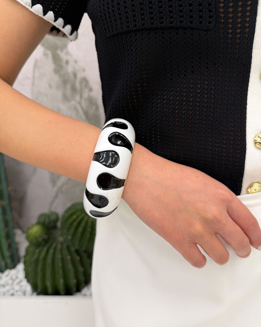 Bracciale Zebra Bianco