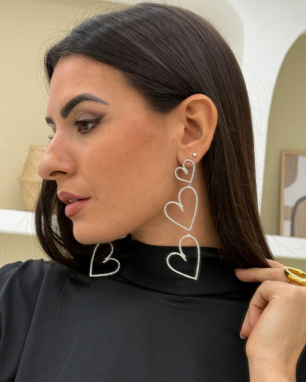 Orecchini Heart Argento