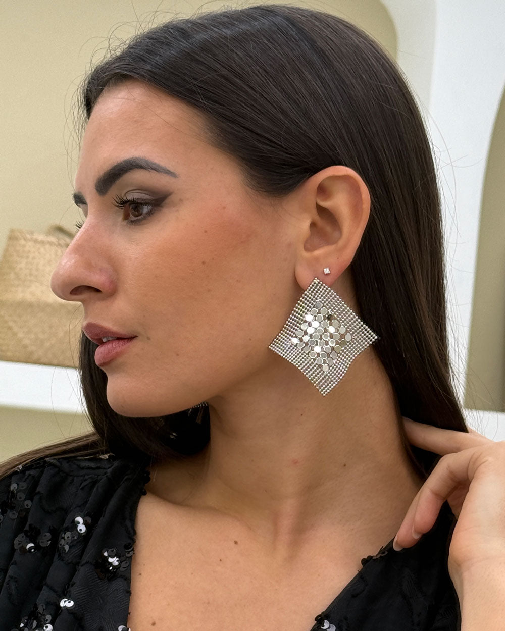 Orecchini Net Argento