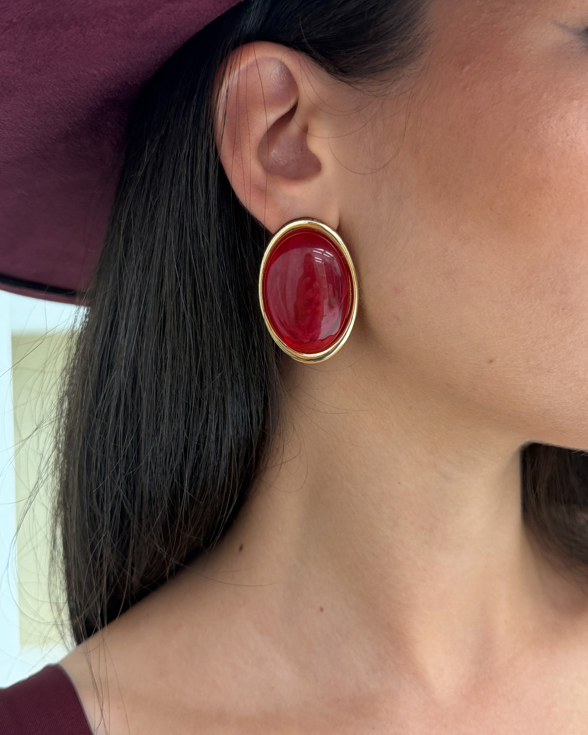 Orecchini Mirror Rosso