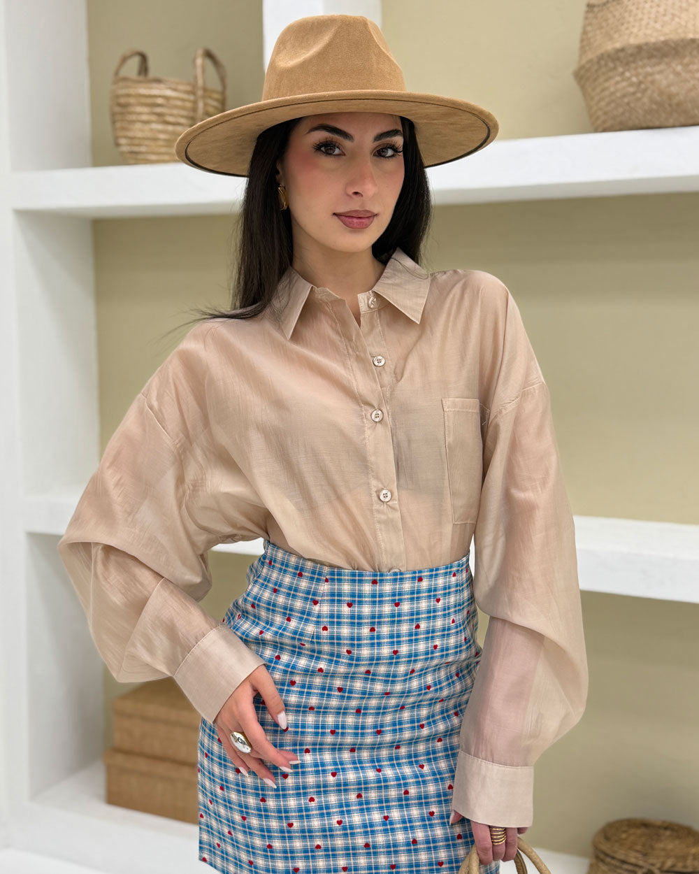 Camicia fresh summer Beige