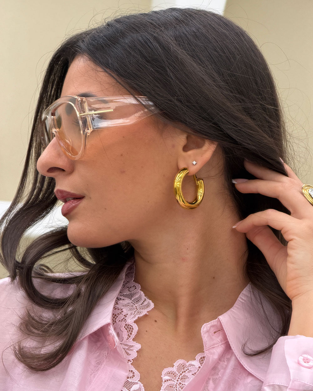 Orecchini Middle Ring Oro