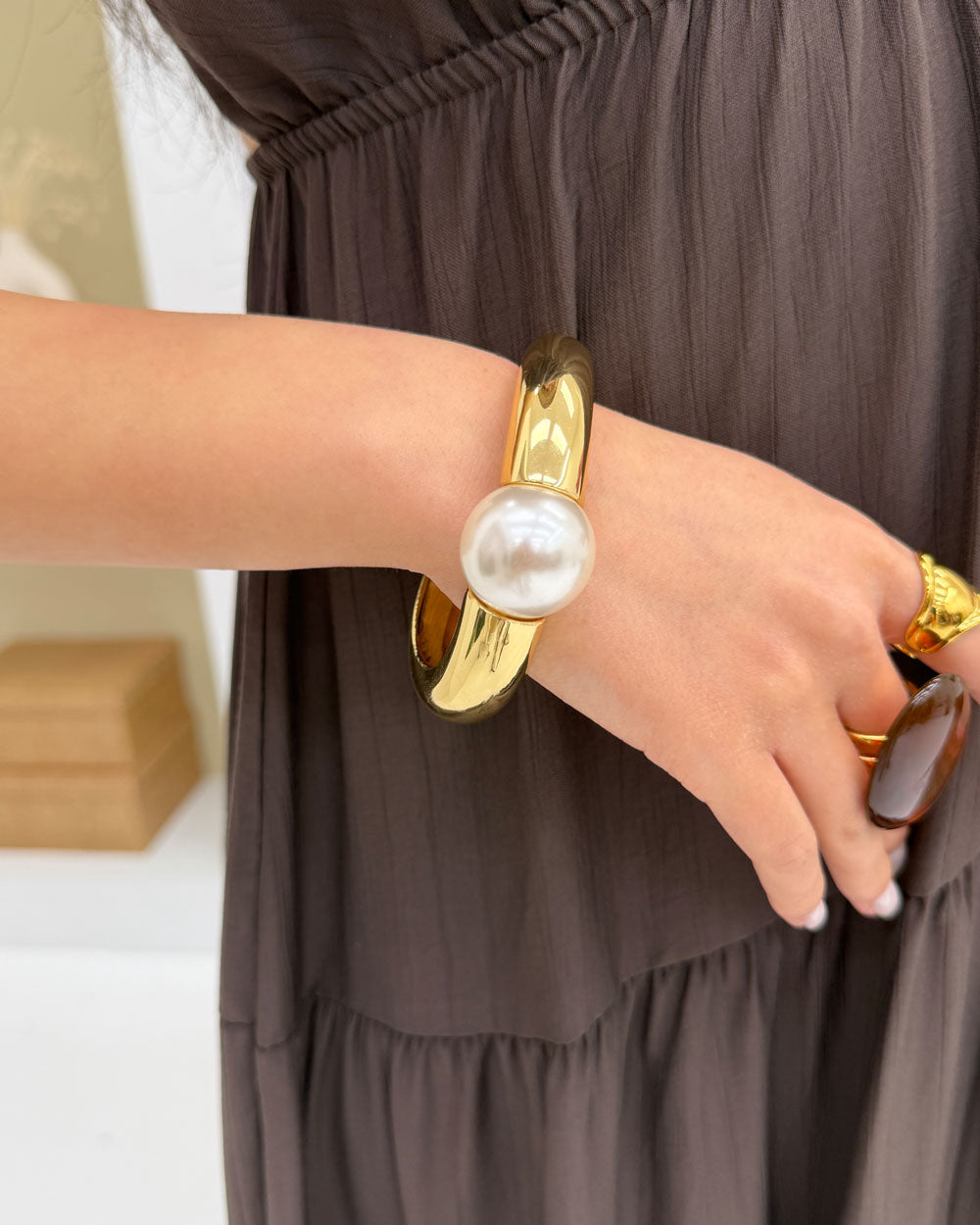 Bracciale Gold perla