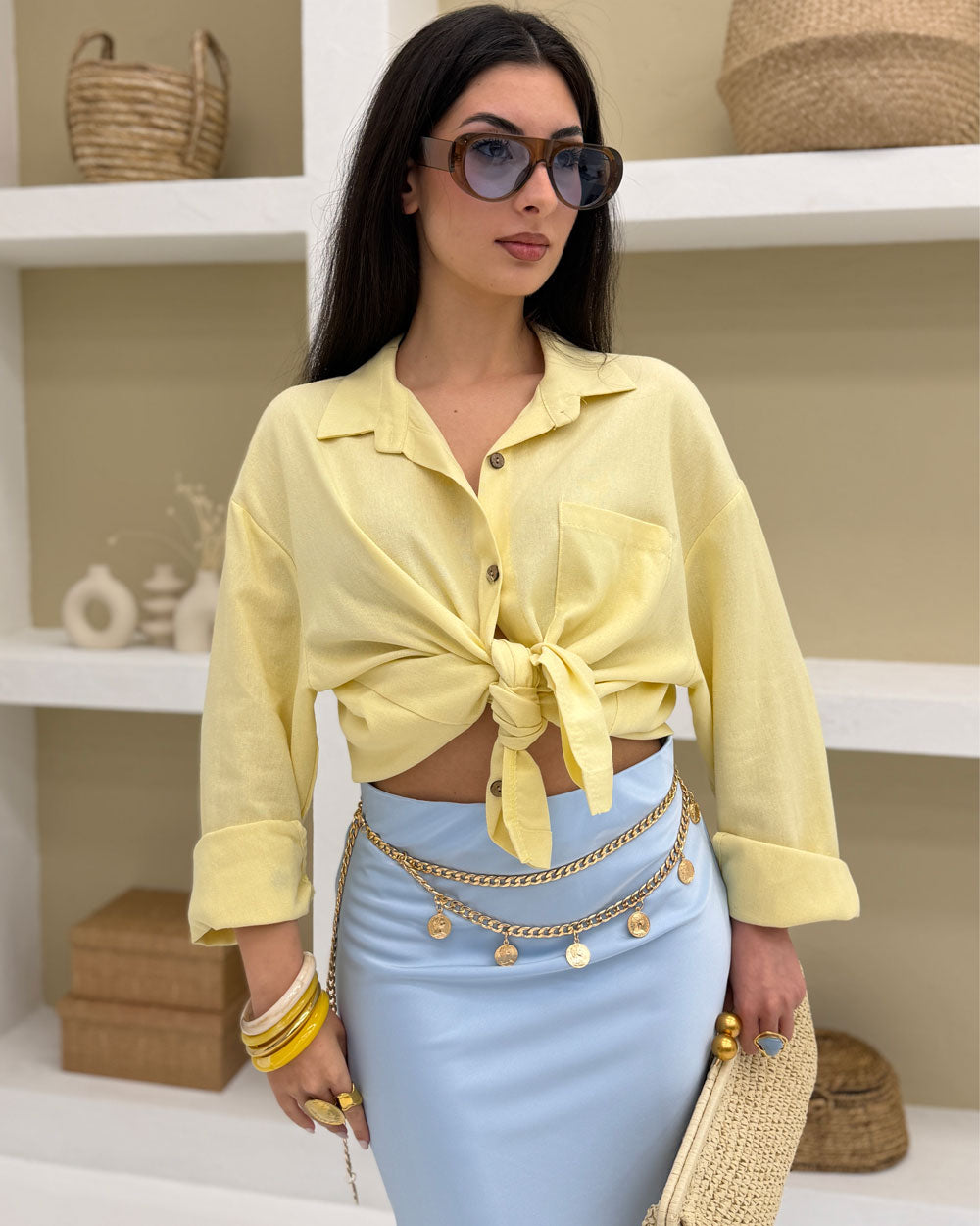 Camicia Beverly Giallo