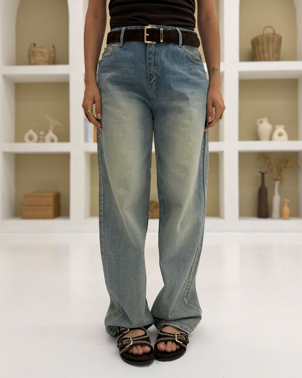 Jeans Baggy Balloon  JC38 Celeste