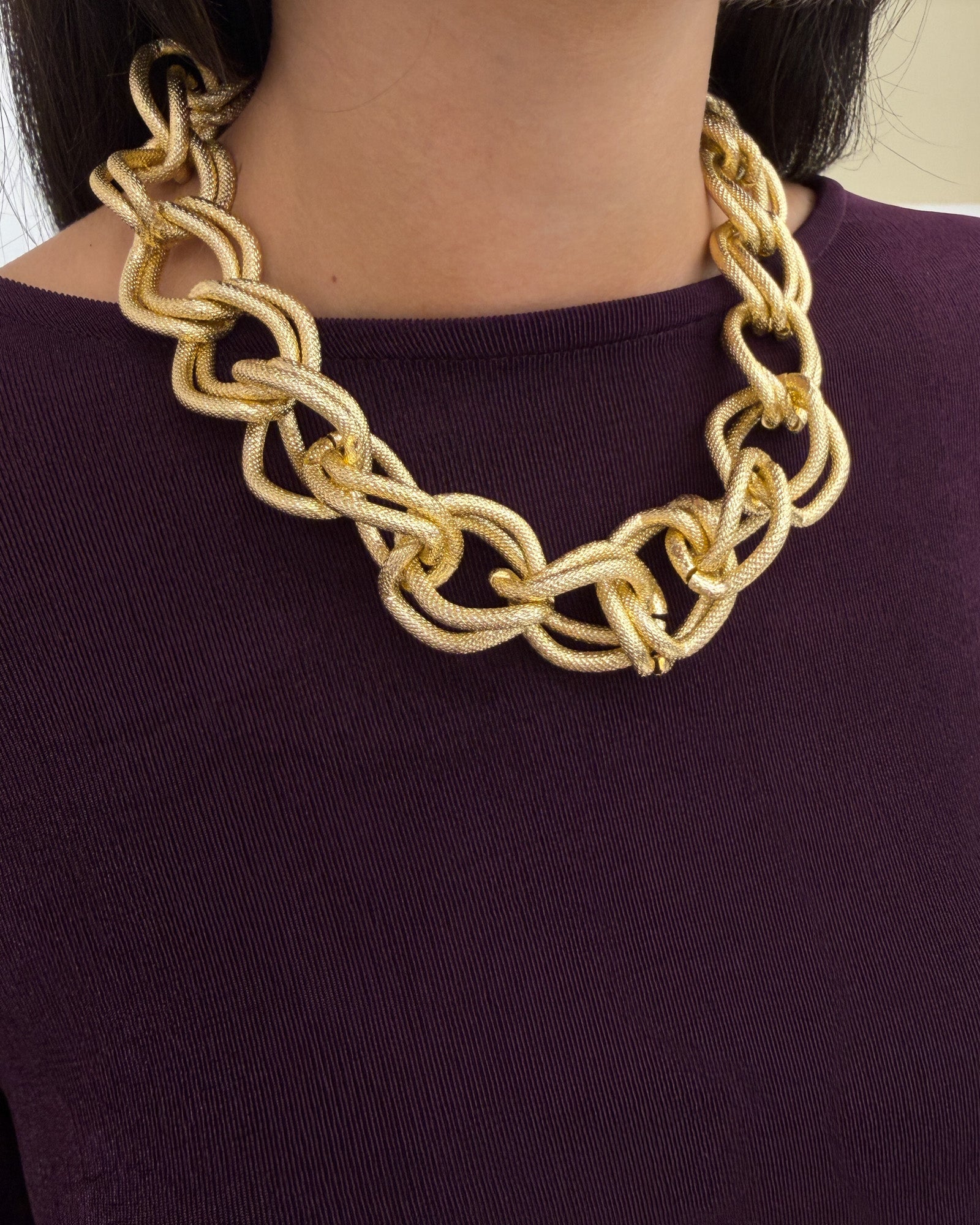 Collana intreccio cerchi Oro
