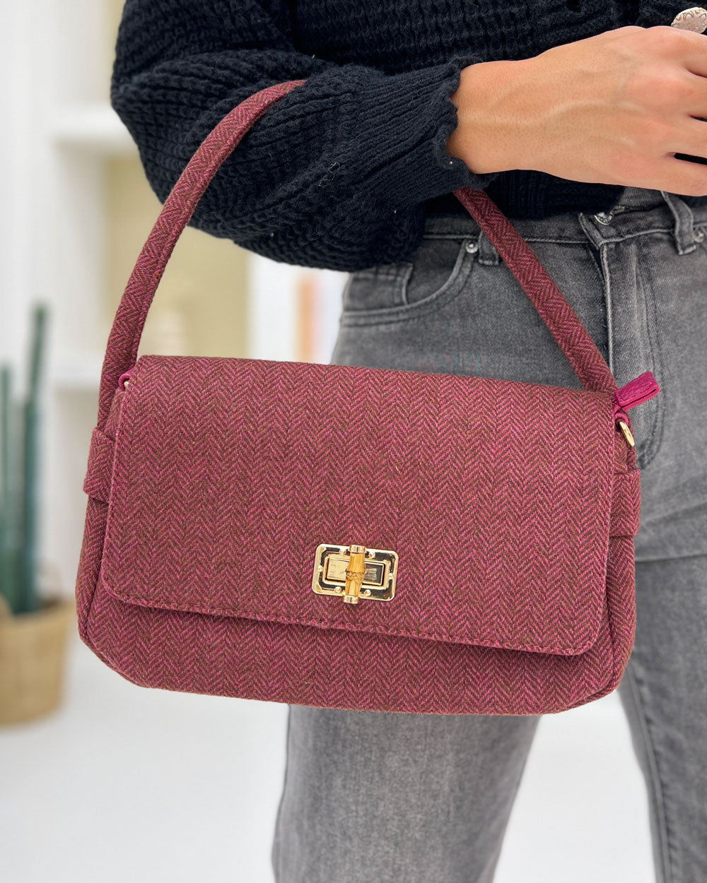 Borsa spigata Fucsia