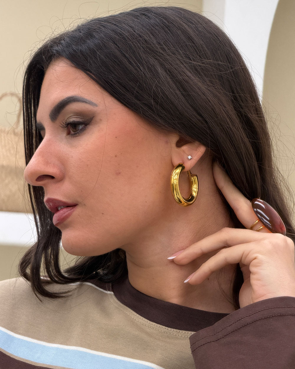 Orecchini Middle Ring Oro