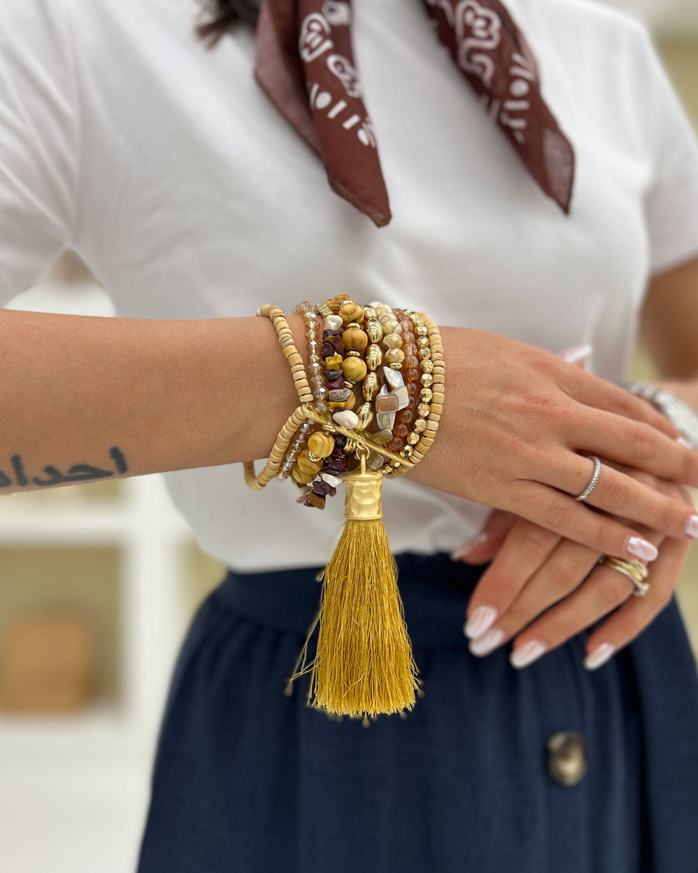 Bracciale Nappine Beige