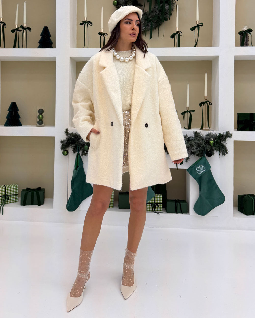 Cappotto CAPT10 Panna