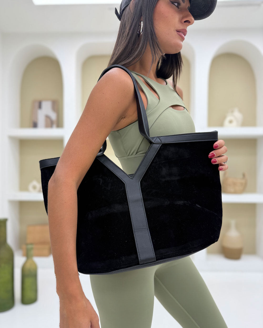 Borsa profilo Valentina Nero