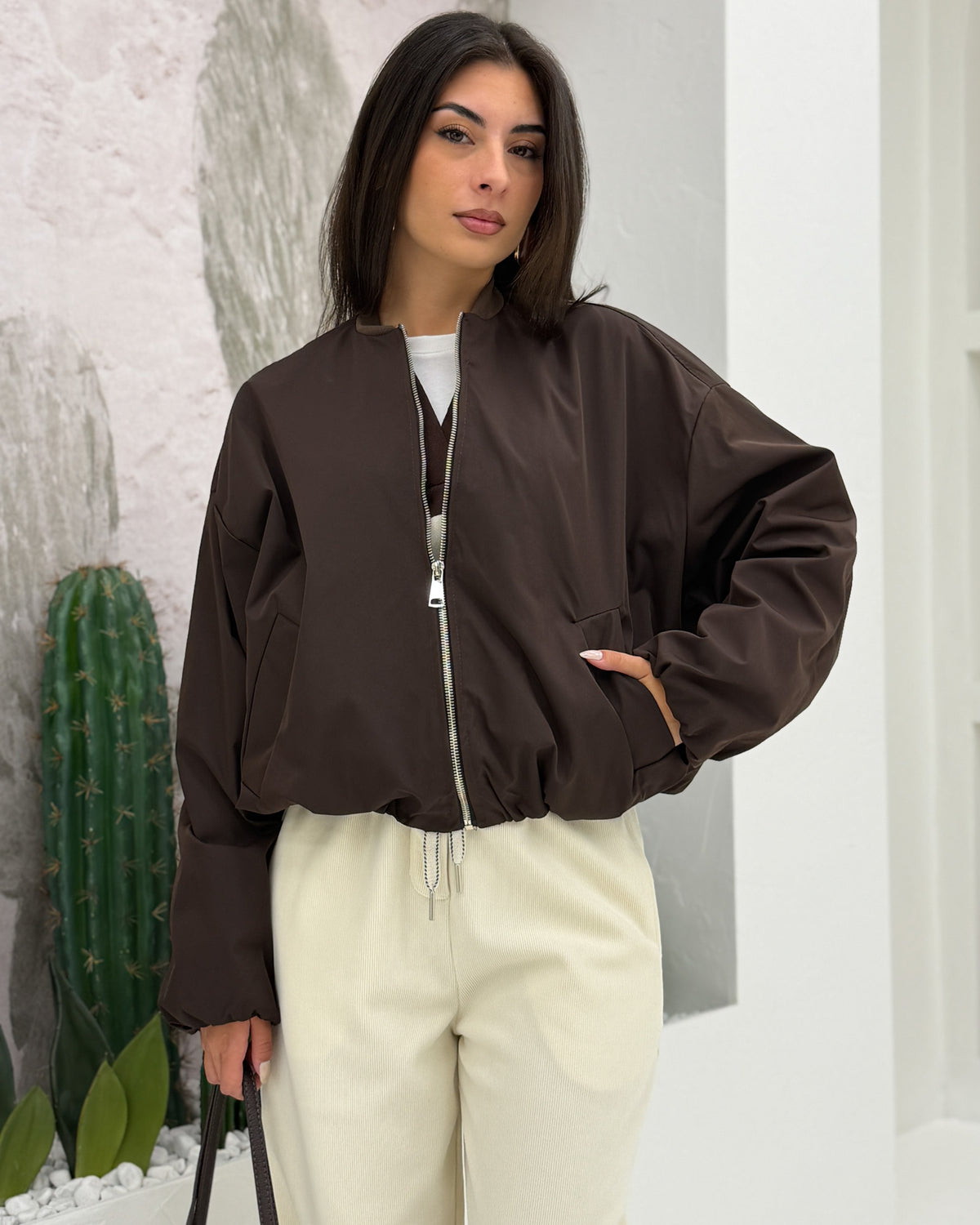 Bomber Corea Marrone