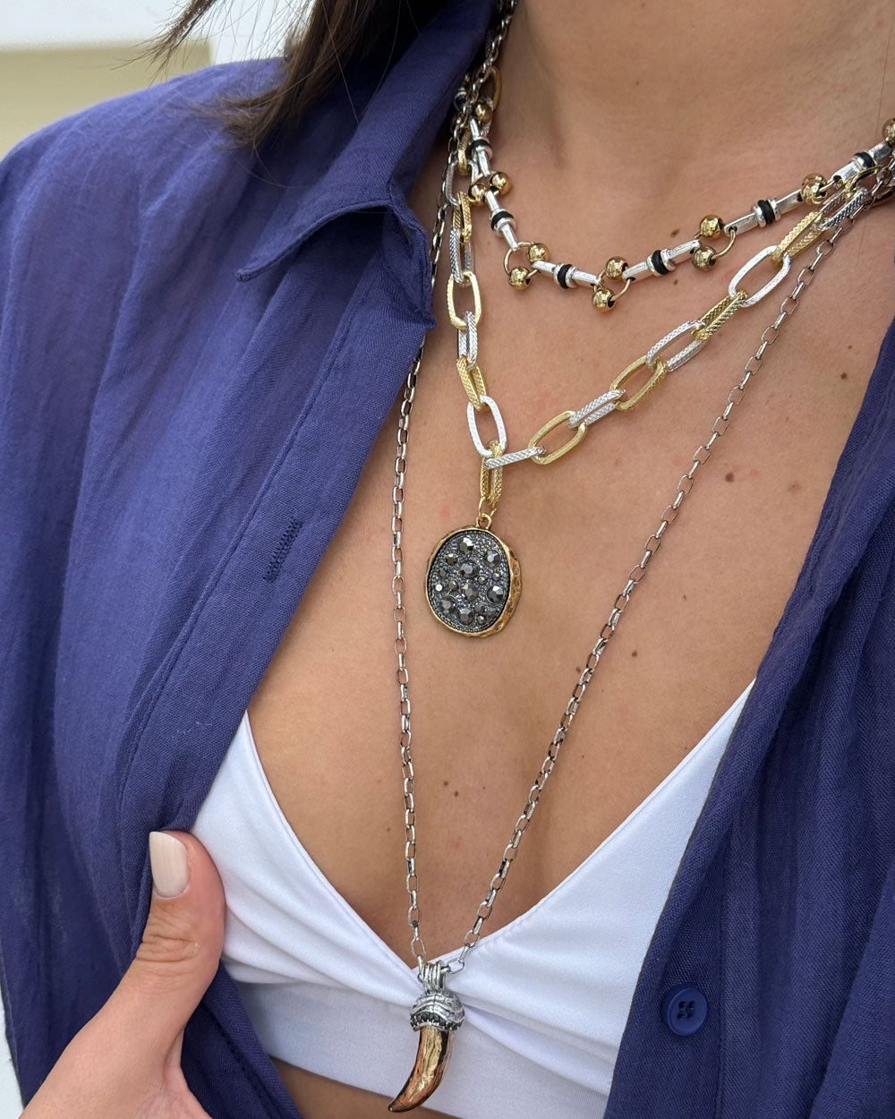 Collana Portafortuna Argento