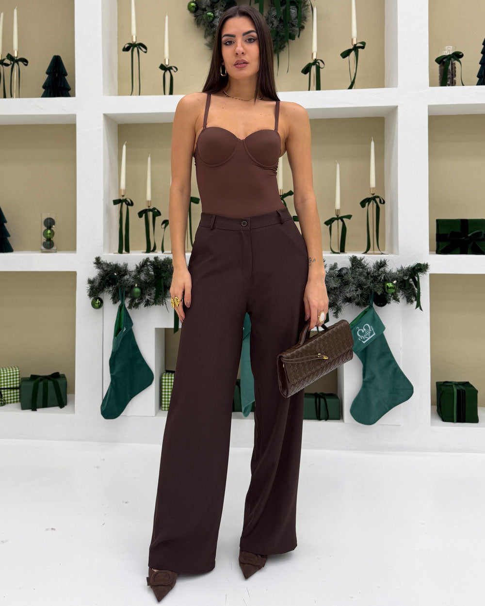 Borsa rettangolo Clelia Marrone