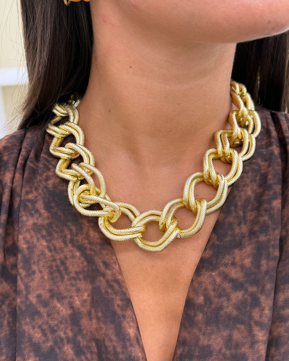 Collana intreccio cerchi Oro