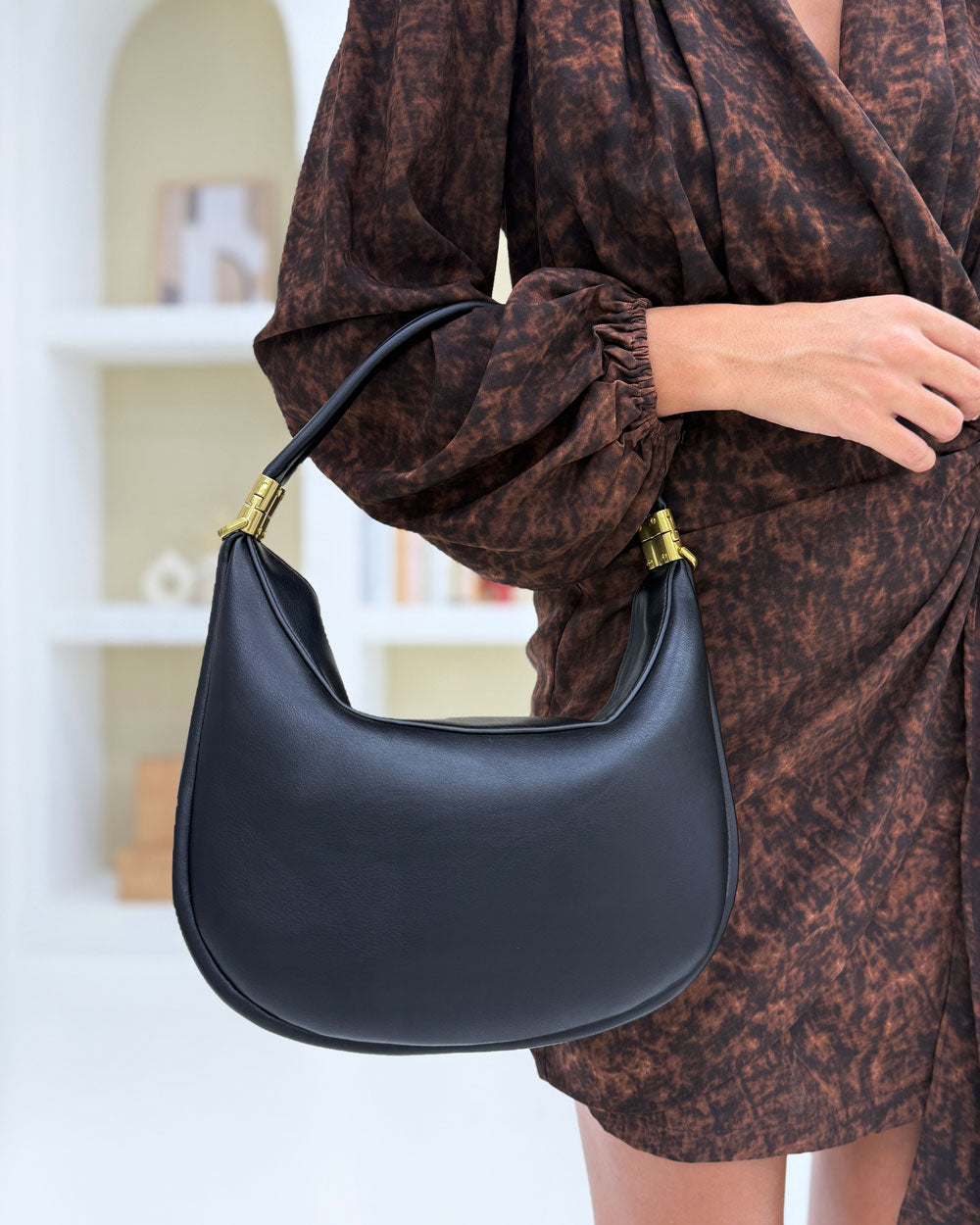 Borsa Double Ring Nero