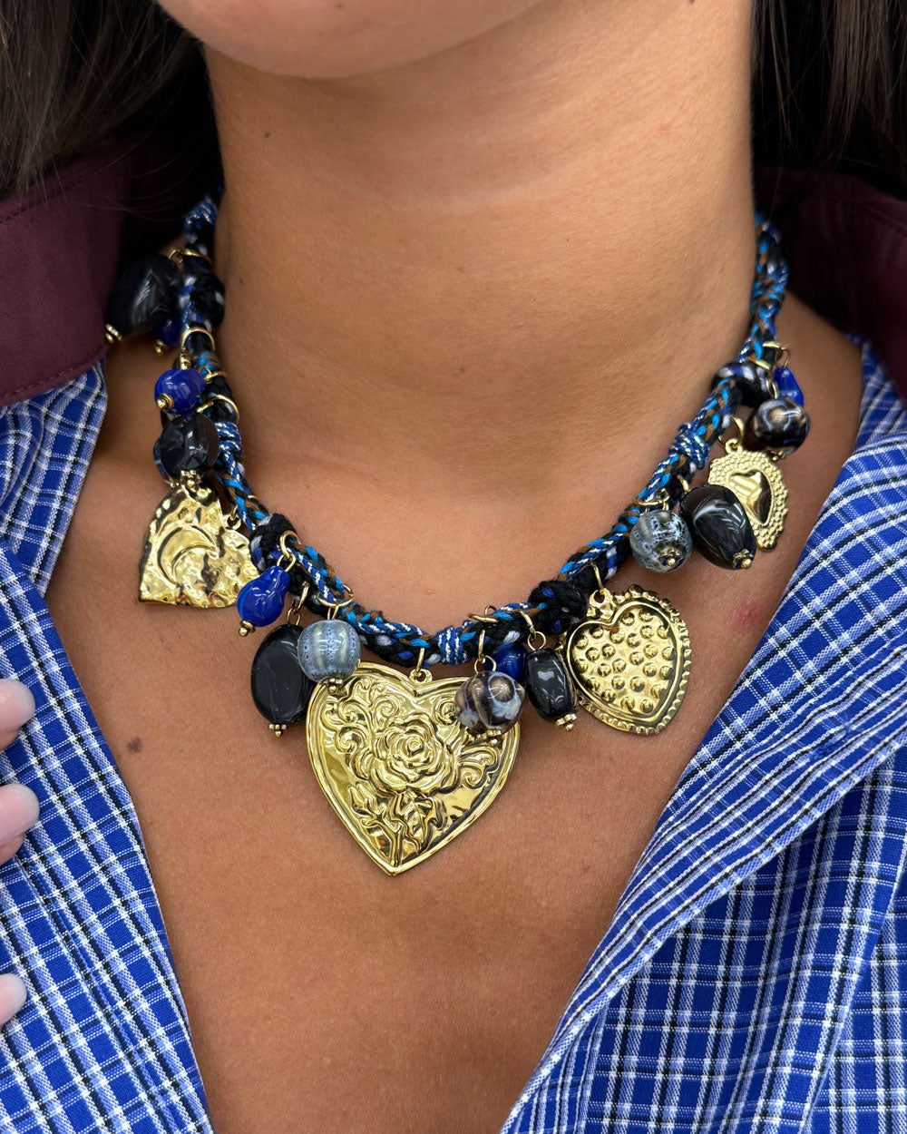 Collana You&Me Blu