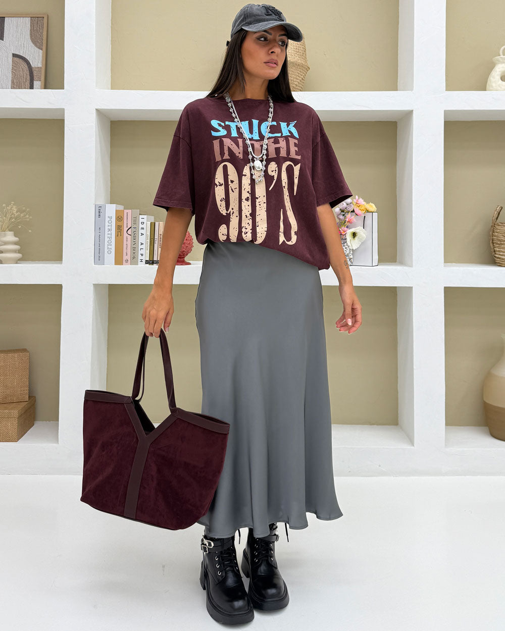 Borsa profilo Valentina Bordeaux