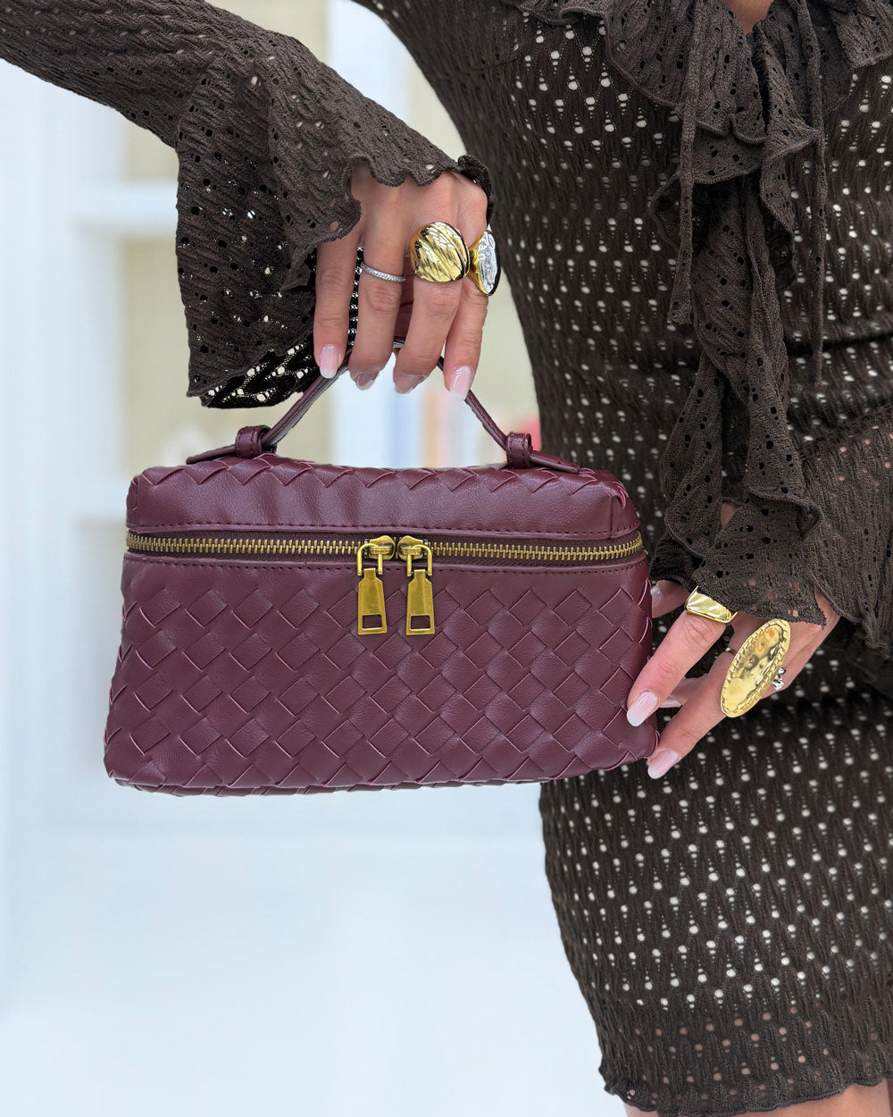 Bauletto maxi Wendy Bordeaux