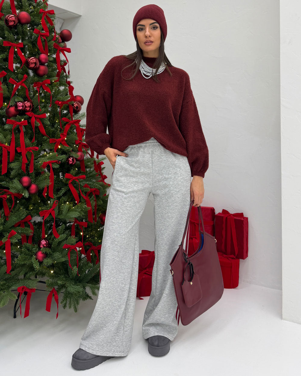 Pull Lavinia Bordeaux