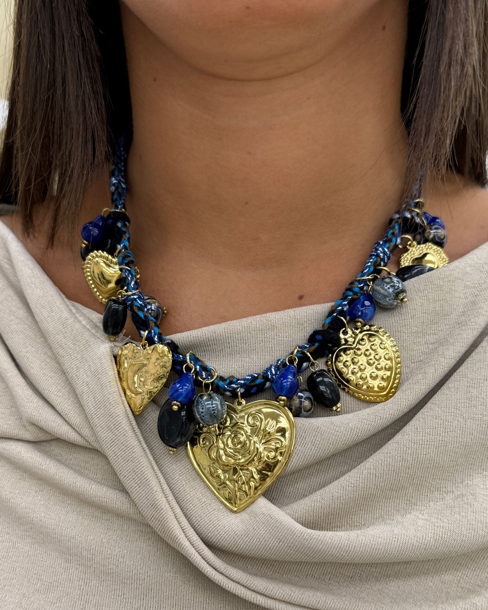 Collana You&Me Blu