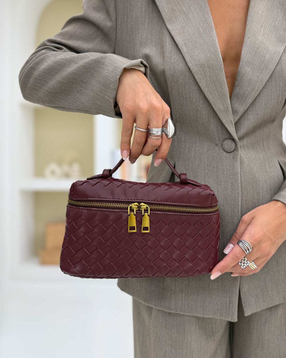 Bauletto maxi Wendy Bordeaux